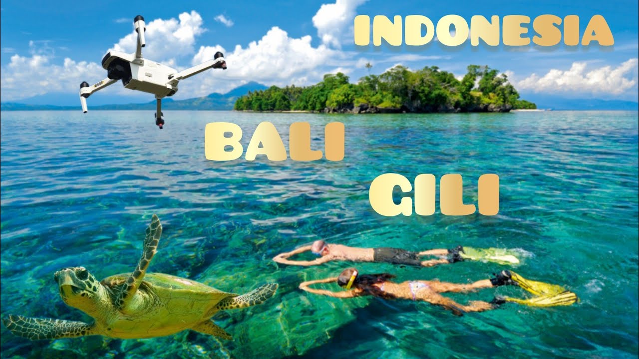 INDONESIA ISOLE GILI: Trawangan, Meno e Air from my Drone