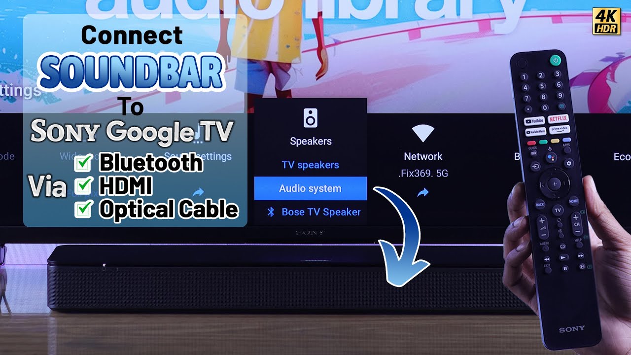 Как подключить любой саундбар к SONY Google TV! [HDMI ARC/Bluetooth/оптический кабель]