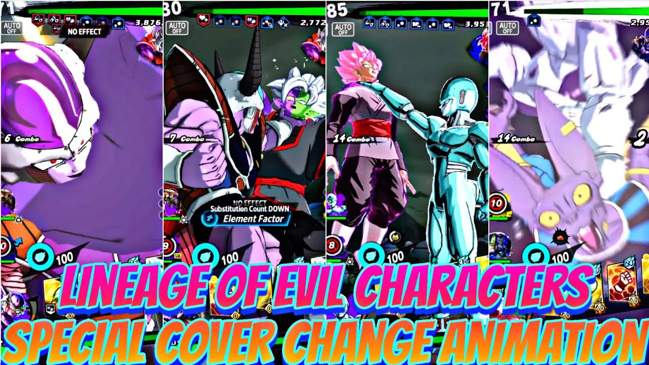 Lineage of Evil Characters Special Cover Change Animation!! 🔥 IN DRAGON BALL LEGENDS