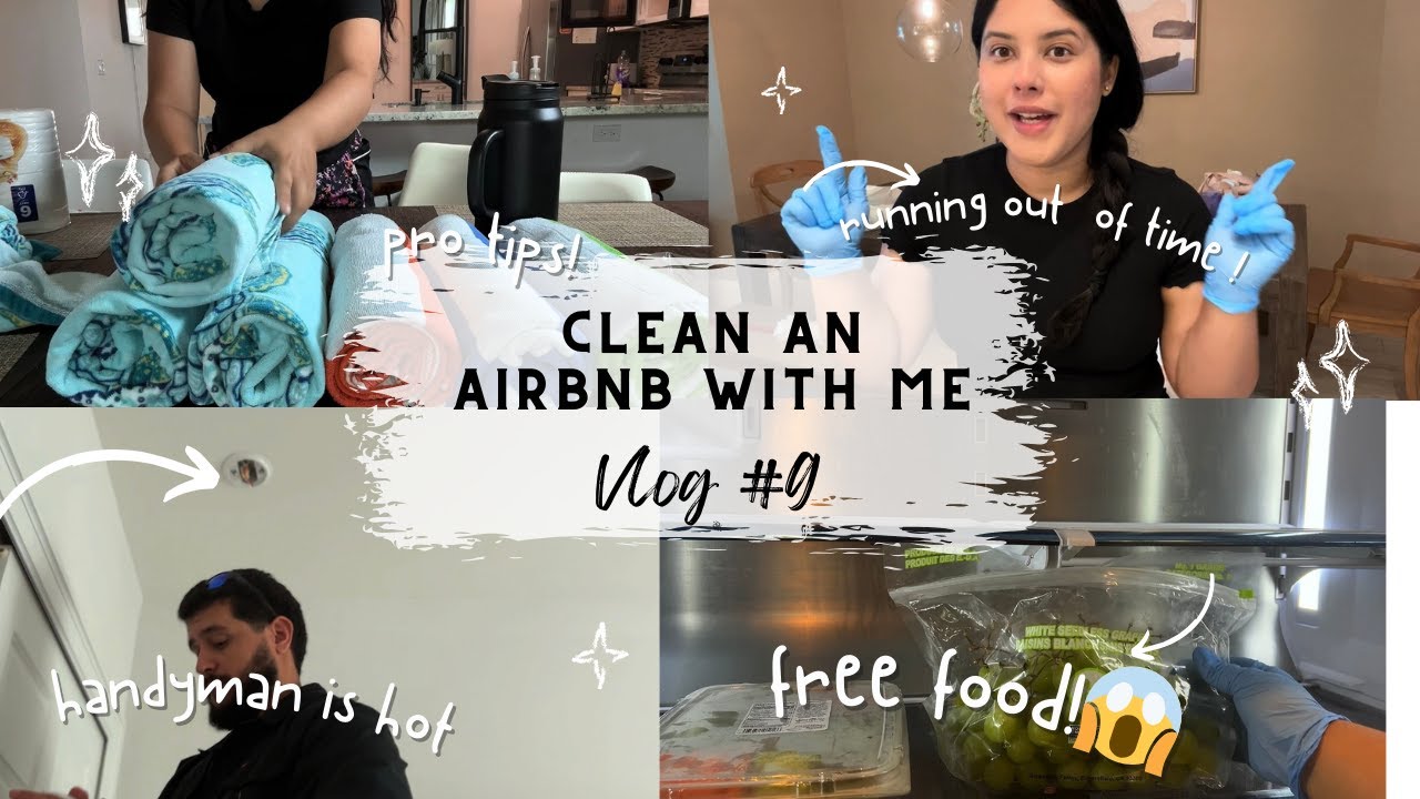 Clean a HUGE Airbnb with me 😱💰