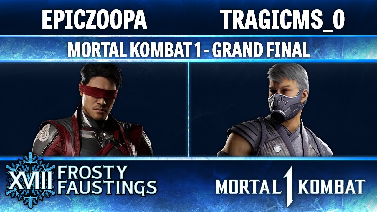 Frosty Faustings XVIII GRAND FINAL - EpicZoopa (Cyrax, Kenshi, Noob) v TragicMS_0 (Smoke) - MK1