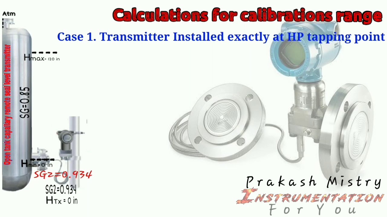 Level measurement  using Remote Seal Level Transmitter and  | Level measurement using diaphragm tx