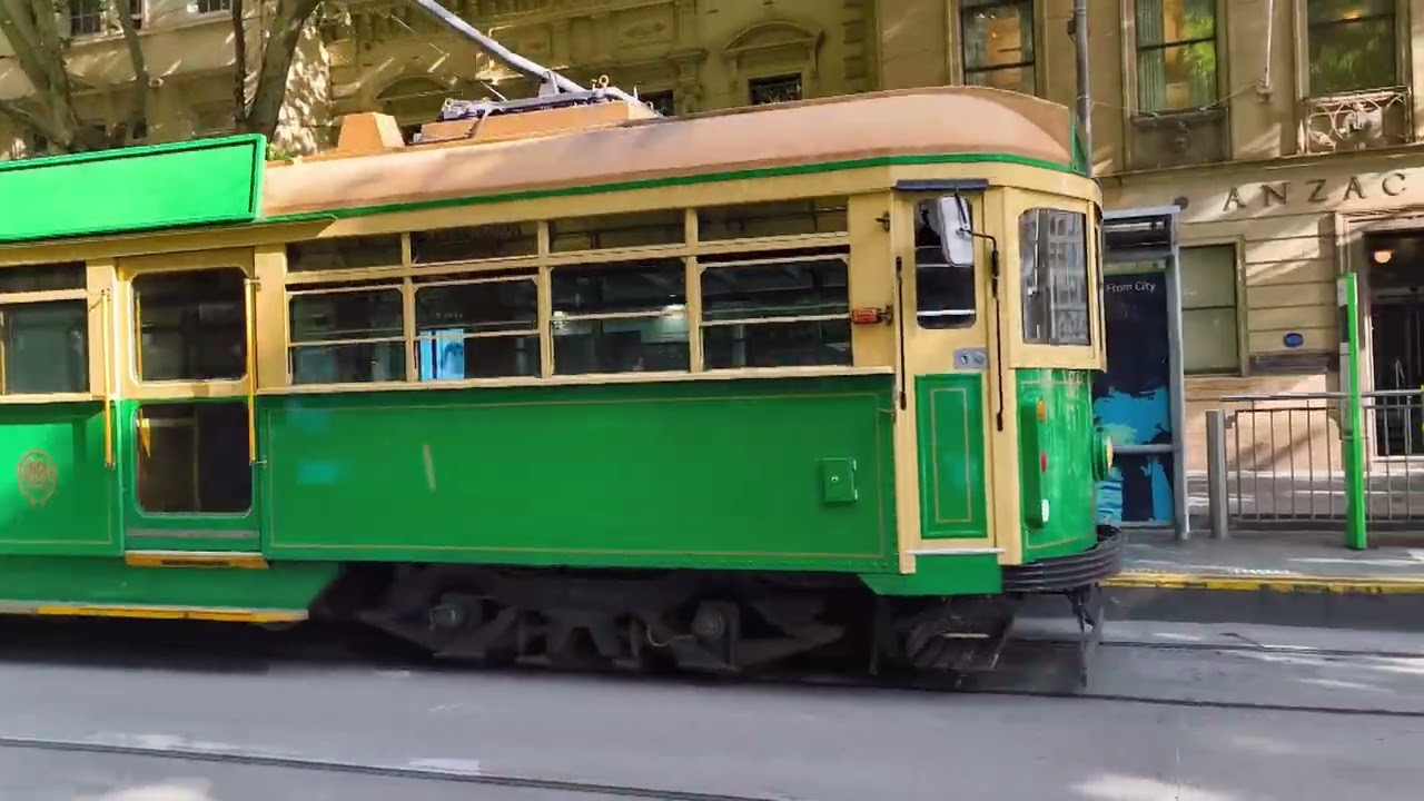 New and Old Trams in Melbourne