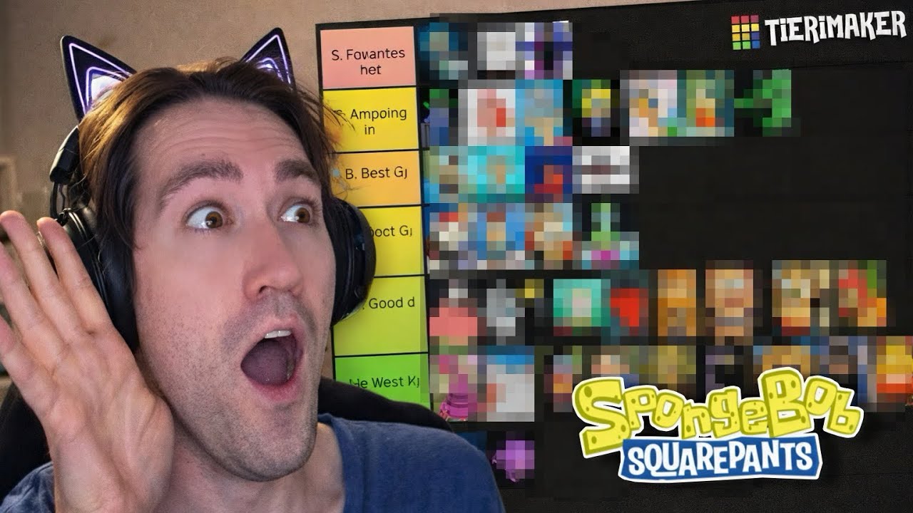 TIERLIST SPONGEBOB CHARACTERS