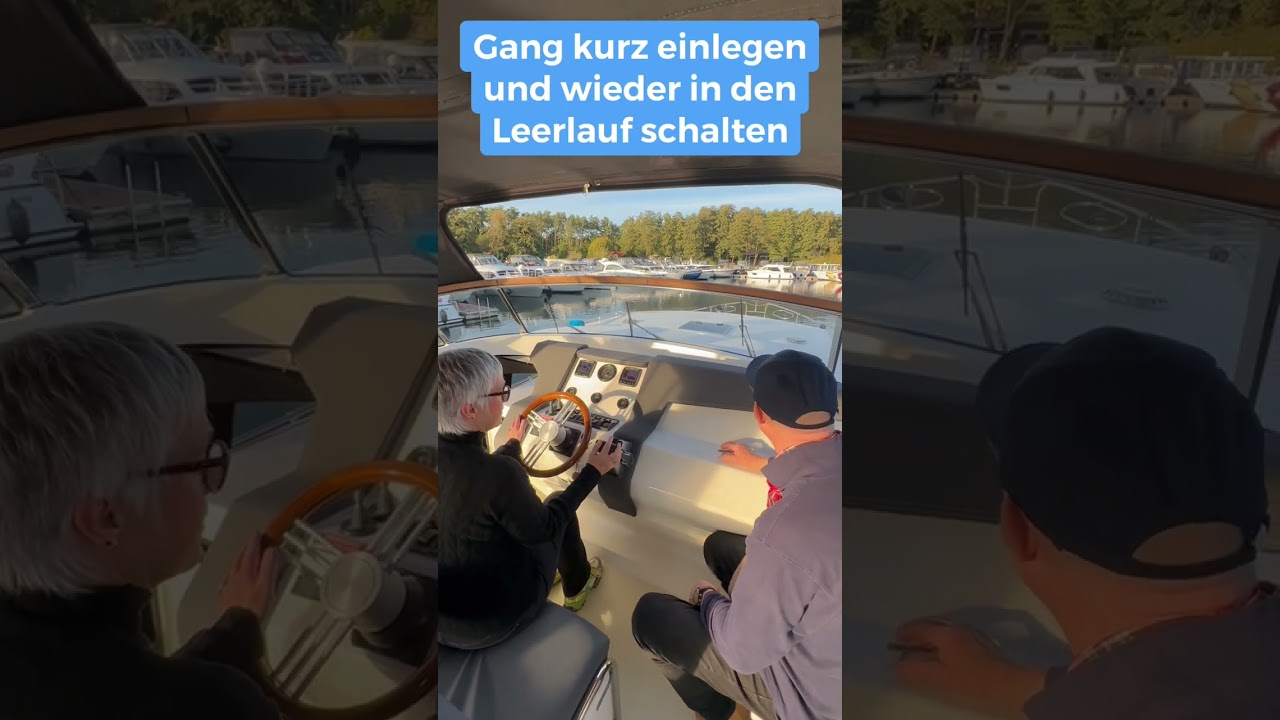 Frauen-Skippertraining an der Müritz mit Skipper Jörg auf einer Motoryacht