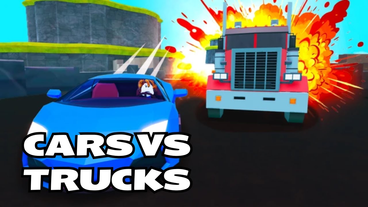 Автомобили против грузовиков в Roblox… Кто выживет?! 💥🚗🚚