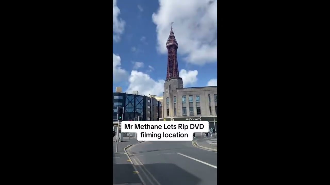 Blackpool the windy city! Mr Methane Lets Rip filming fart location in Blackpool!
