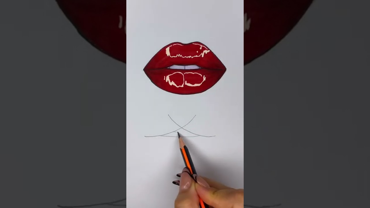 comment dessiner des l&egrave;vres