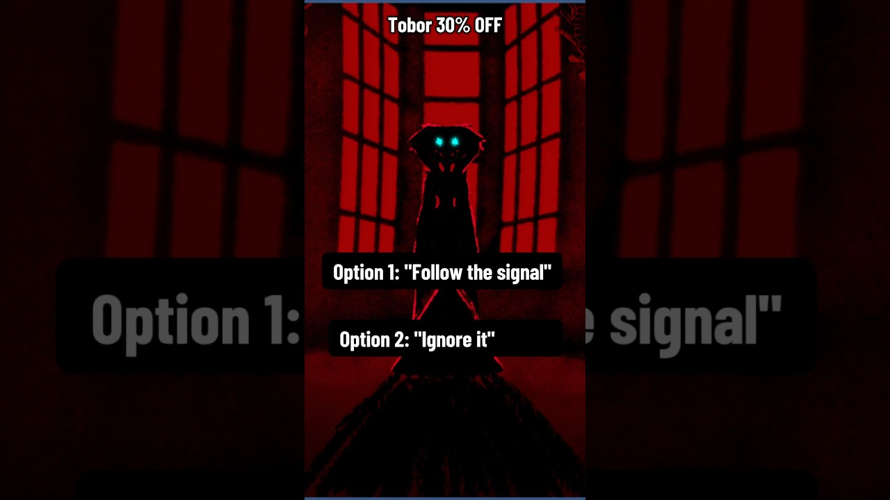 What will you choose? Get Tobor or not? #ChoicesMatter #PsychologicalHorror