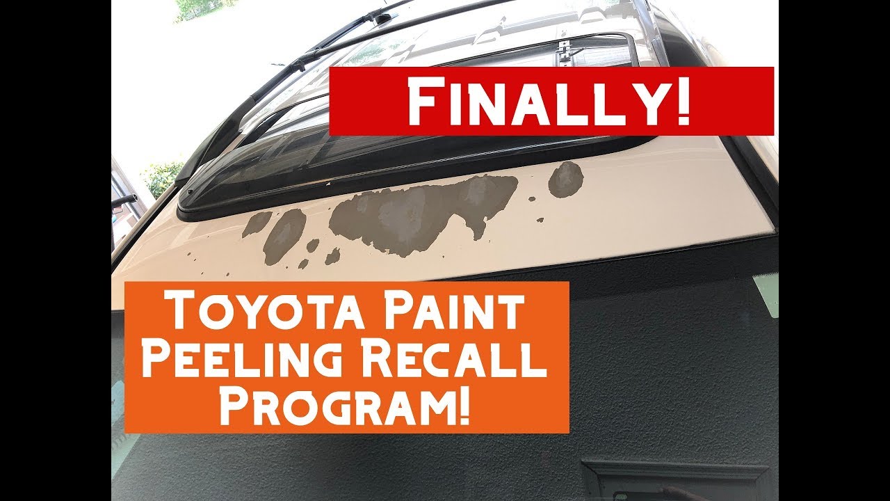 Toyota Rav4 White Paint Peeling Recall Program!