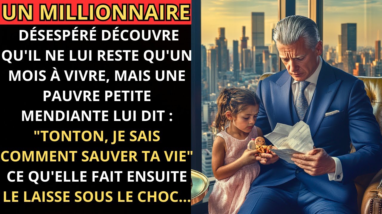 Millionnaire apprend qu'il lui reste un mois à vivre, mais une petite mendiante a un secret choquant