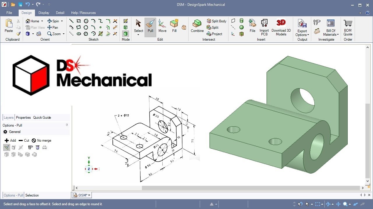 DesignSpark Mechanical #13 Direct Modeling