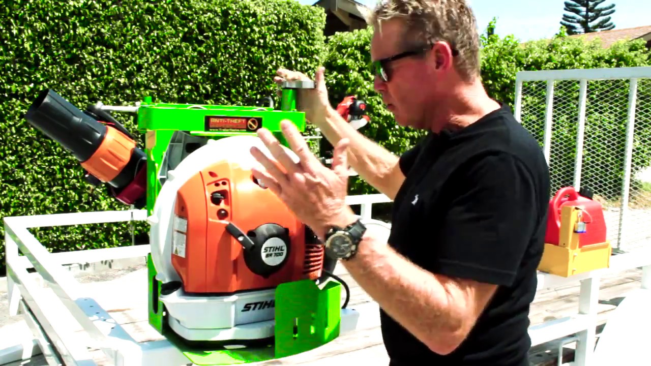 BPS100 Xtreme Pro Series Blower Rack Open Trailer Demo