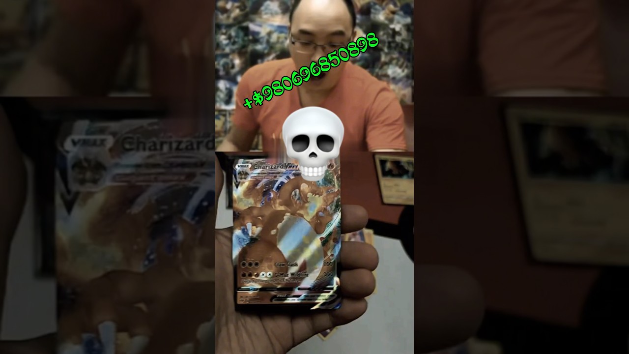 CHARIZARD 😱💀😱 %0.0001 #pokemon #pokemoncards #tcg #charizard