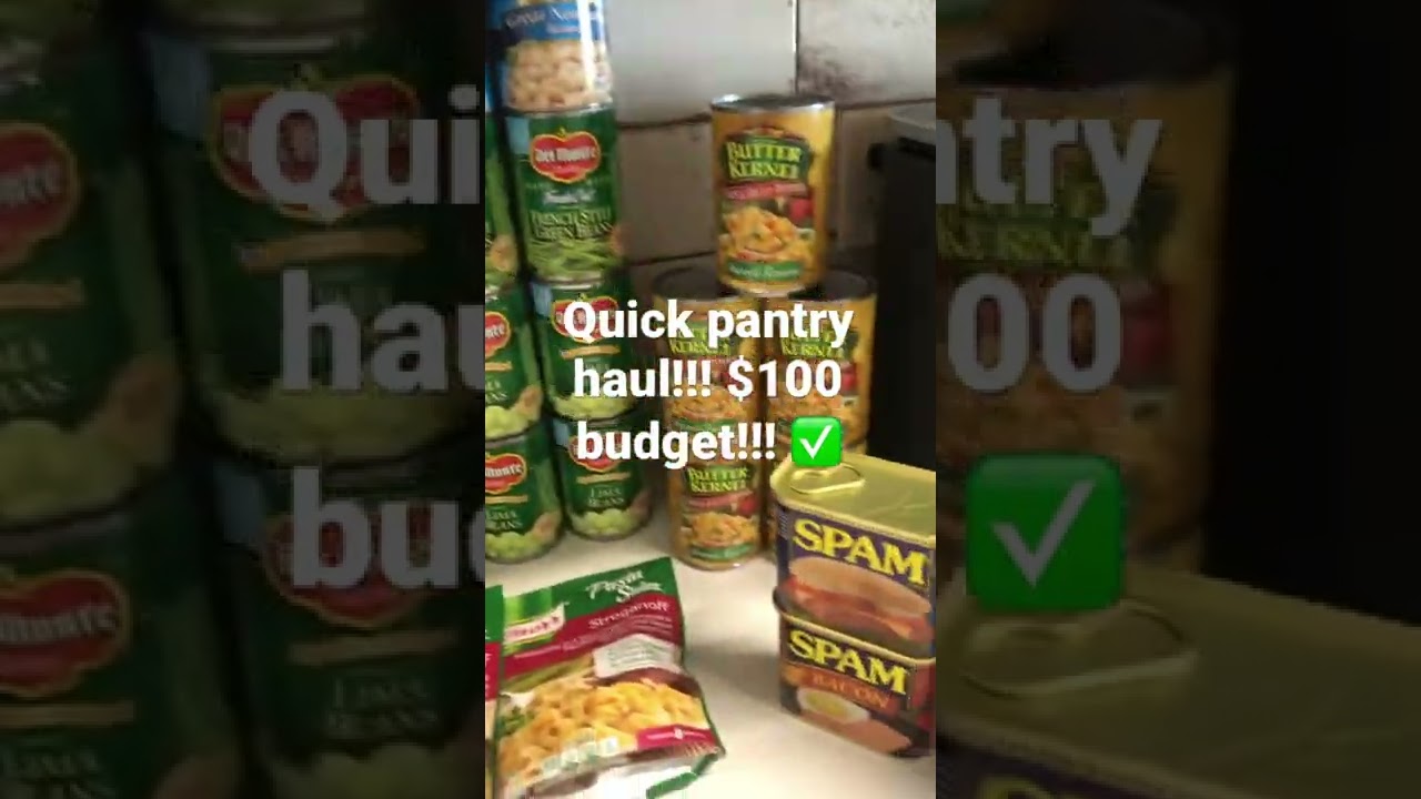 A quick prepper pantry haul for $100.00!!! You can prep on a budget!!! No excuses!!! 💯