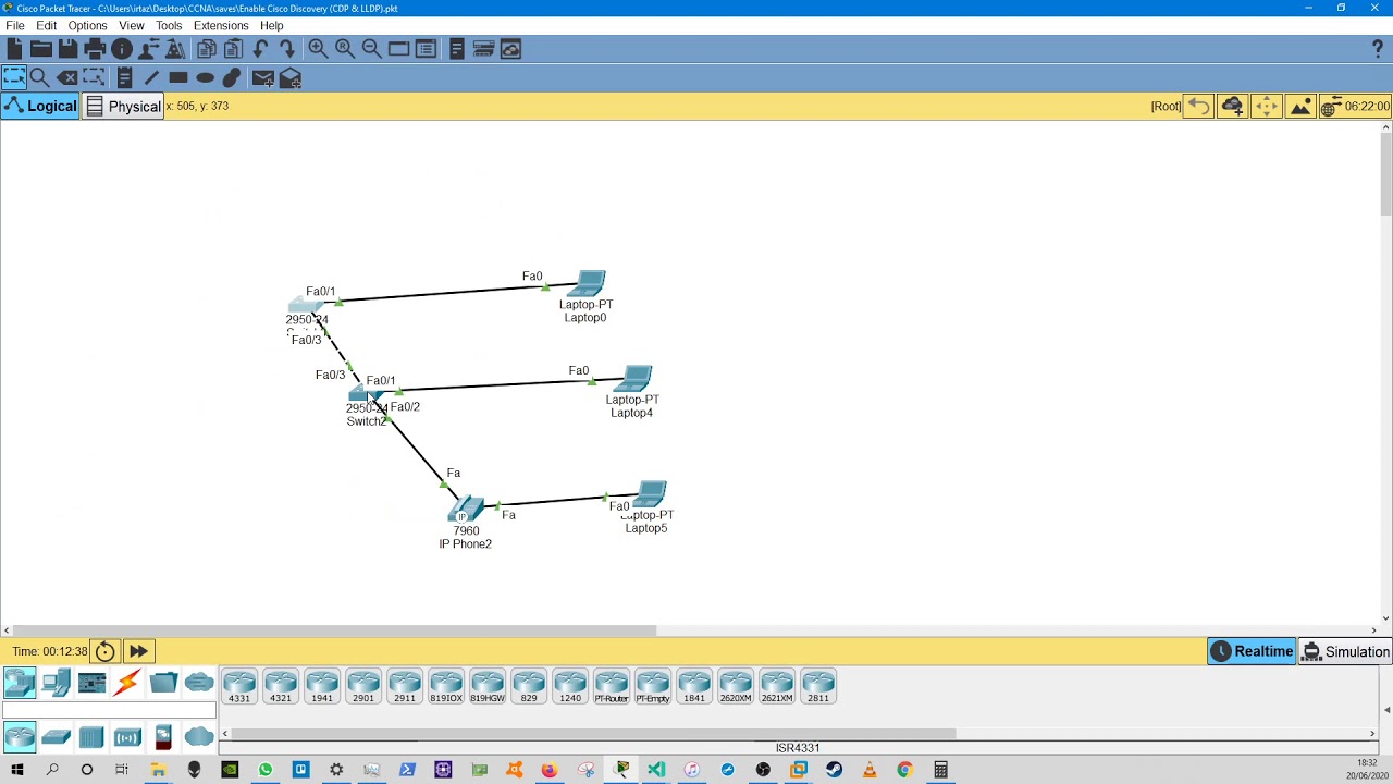CCNA 2.3: How to configure and verify Layer 2 discovery protocols (CDP  and LLDP)