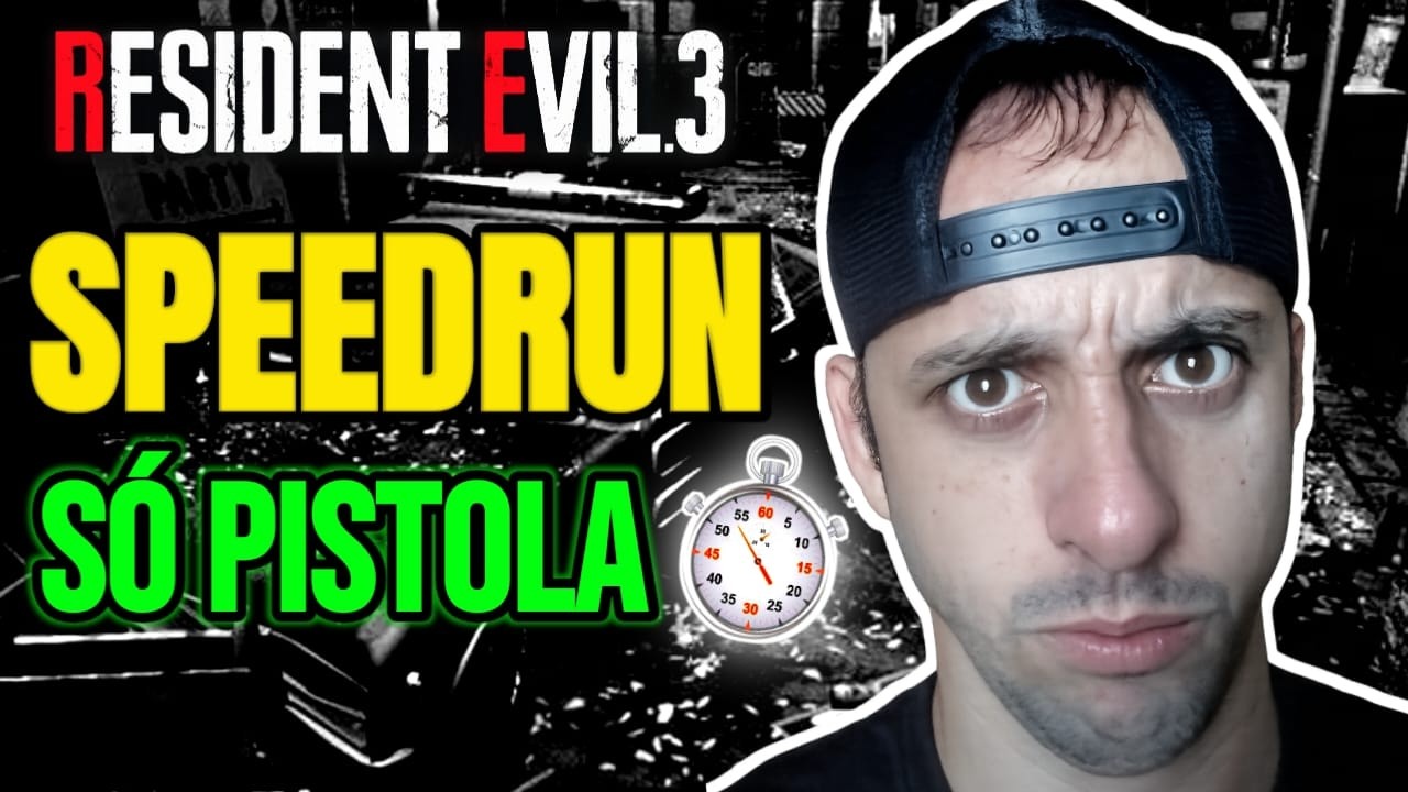 🔴RESIDENT EVIL 3 REMAKE | HOJE SAI O RECORDE SÓ DE PISTOLA? 😨🔥 SPEEDRUN