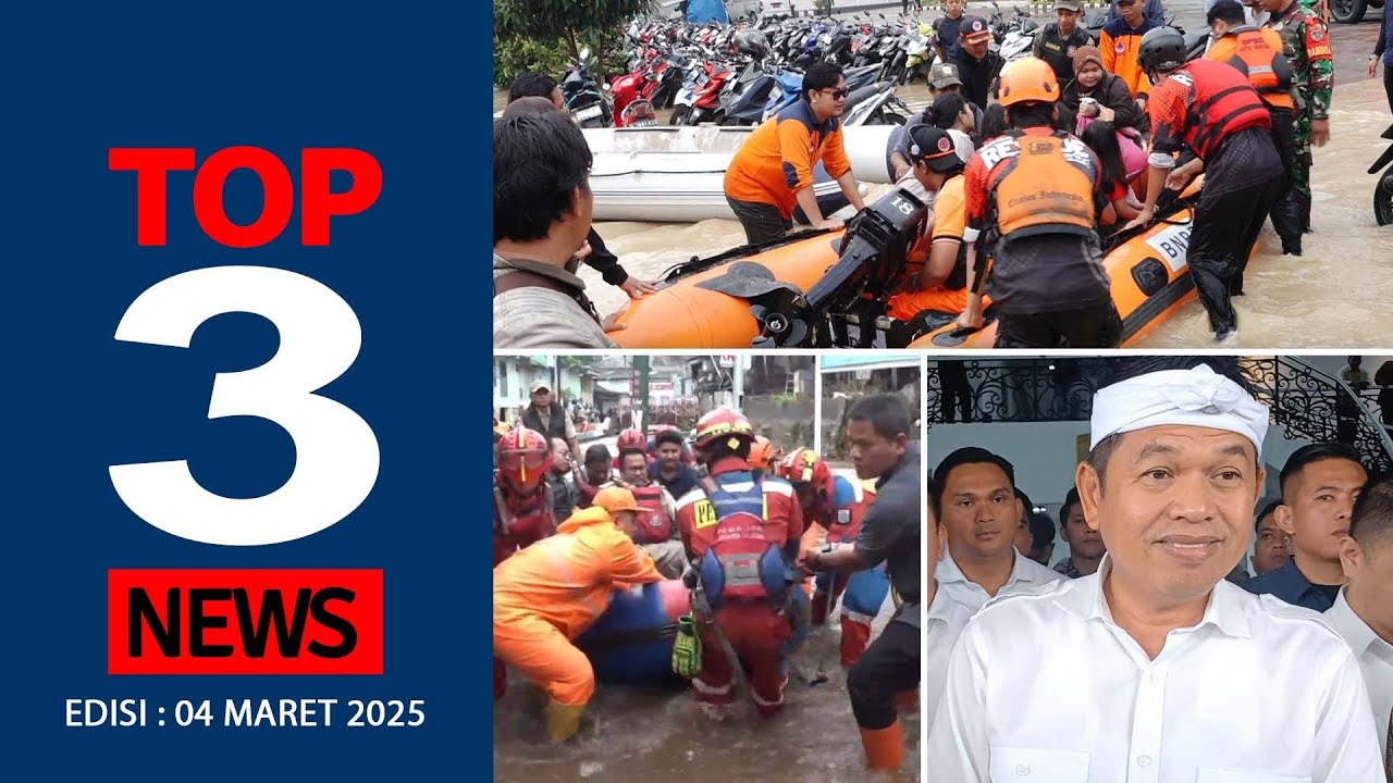 [TOP 3 NEWS] Bekasi Banjir, Rano Karno Kunjungi Korban Banjir Naik Perahu Karet, Dedi Mulyadi Tinjau