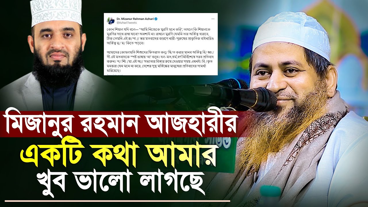 মিজানুর রহমান আজহারীর একটি কথা আমার খুব ভালো লাগছে যা বললেন মাওলানা হাসান জামিল | Hasan Jamil | Waz