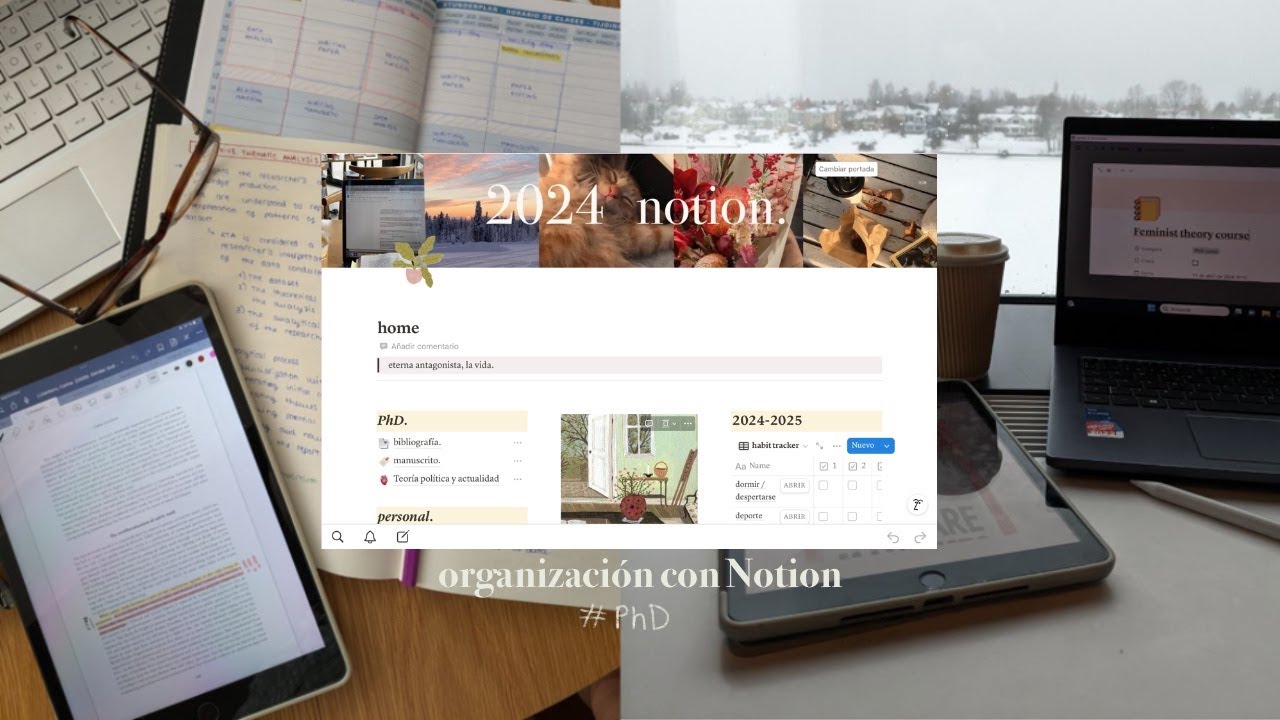 organización con #notion 💻 diario de una tesis