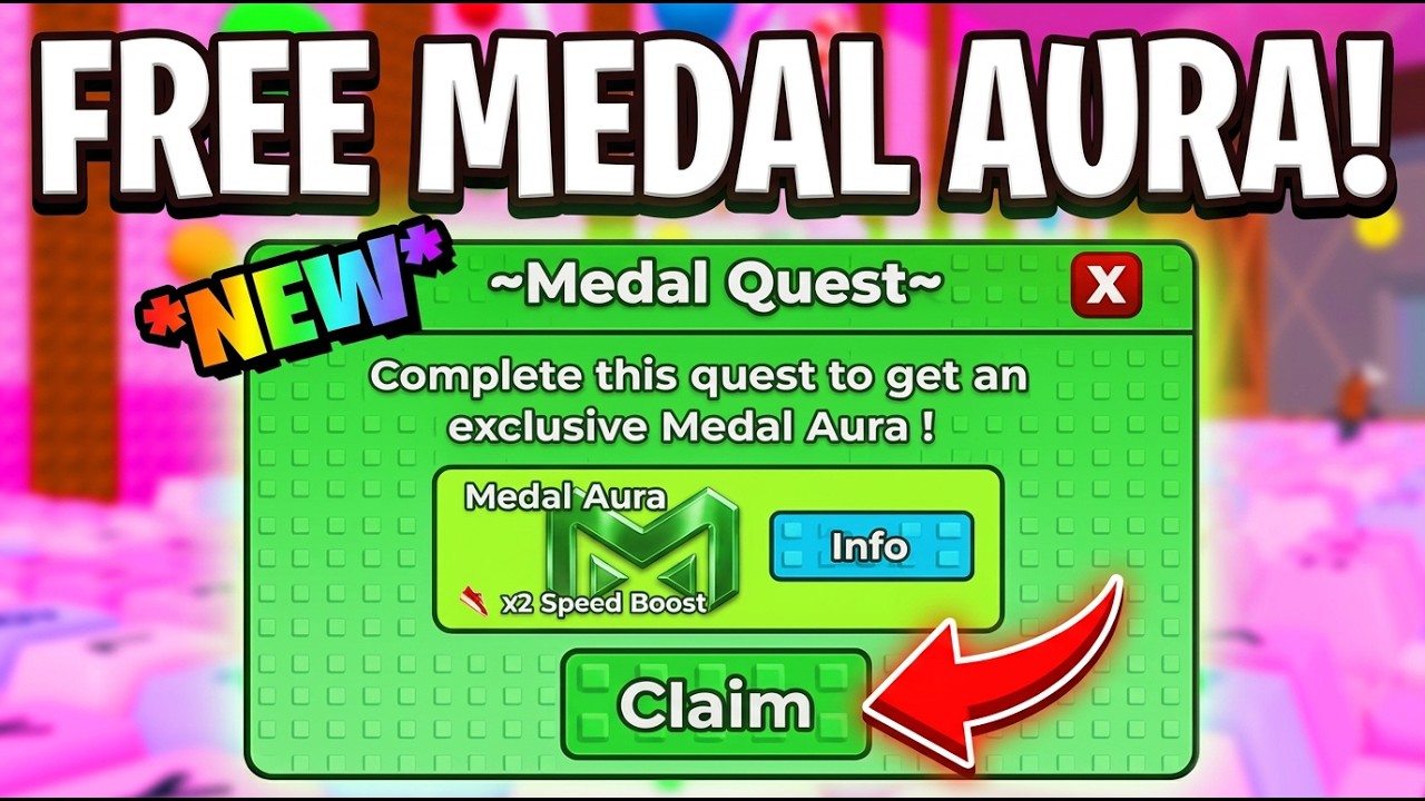 Do THIS to Get FREE Medal Aura in +1 Speed Keyboard Escape (Free Aura)