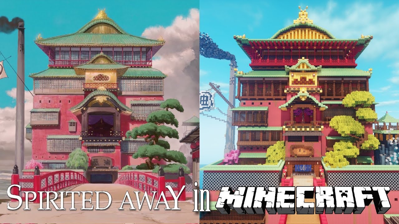 Spirited Away in Minecraft Tour (The Entire Movie)