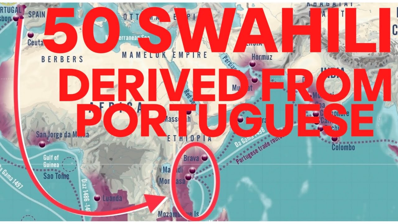 50 WORDS IN SWAHILI DERIVED FROM PORTUGUESE #portuguese #swahili #eastafrica