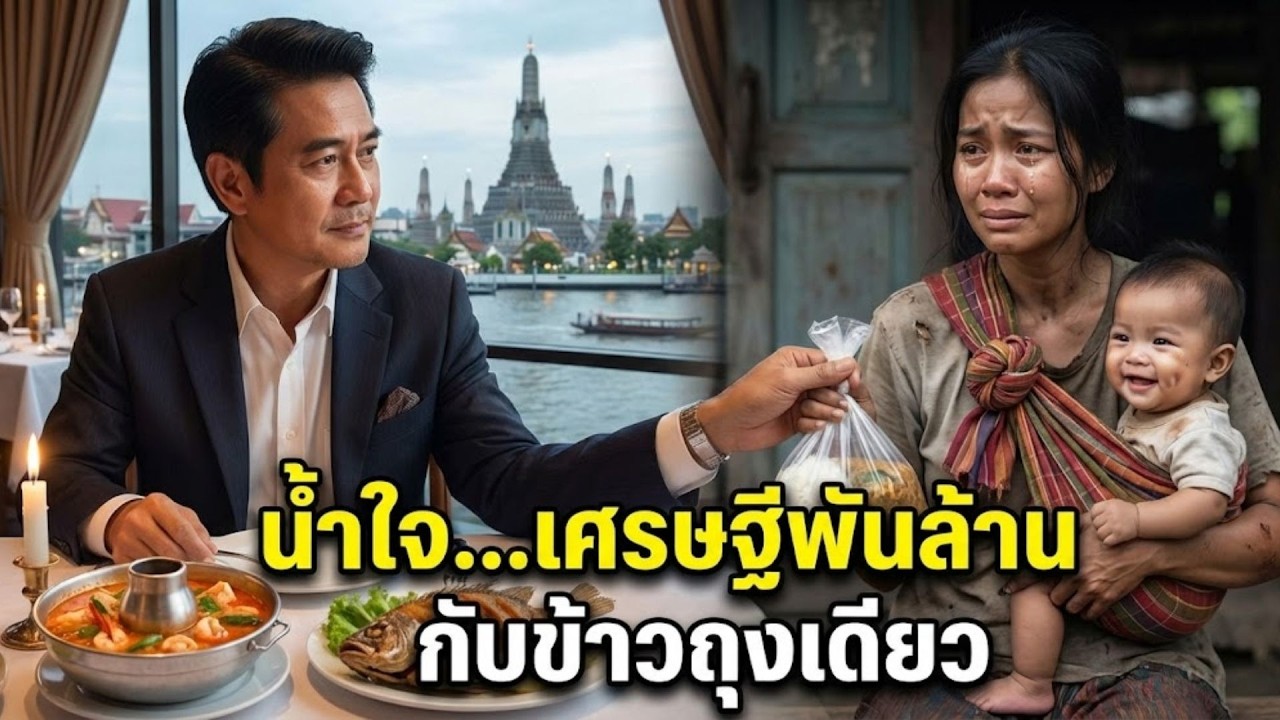 แม่ลูกอ่อนขอเศษอาหารในร้านหรู... สิ่งที่มหาเศรษฐีทำหลังจากนั้นทำให้น้ำตาไหล #จดหมายหัวใจ