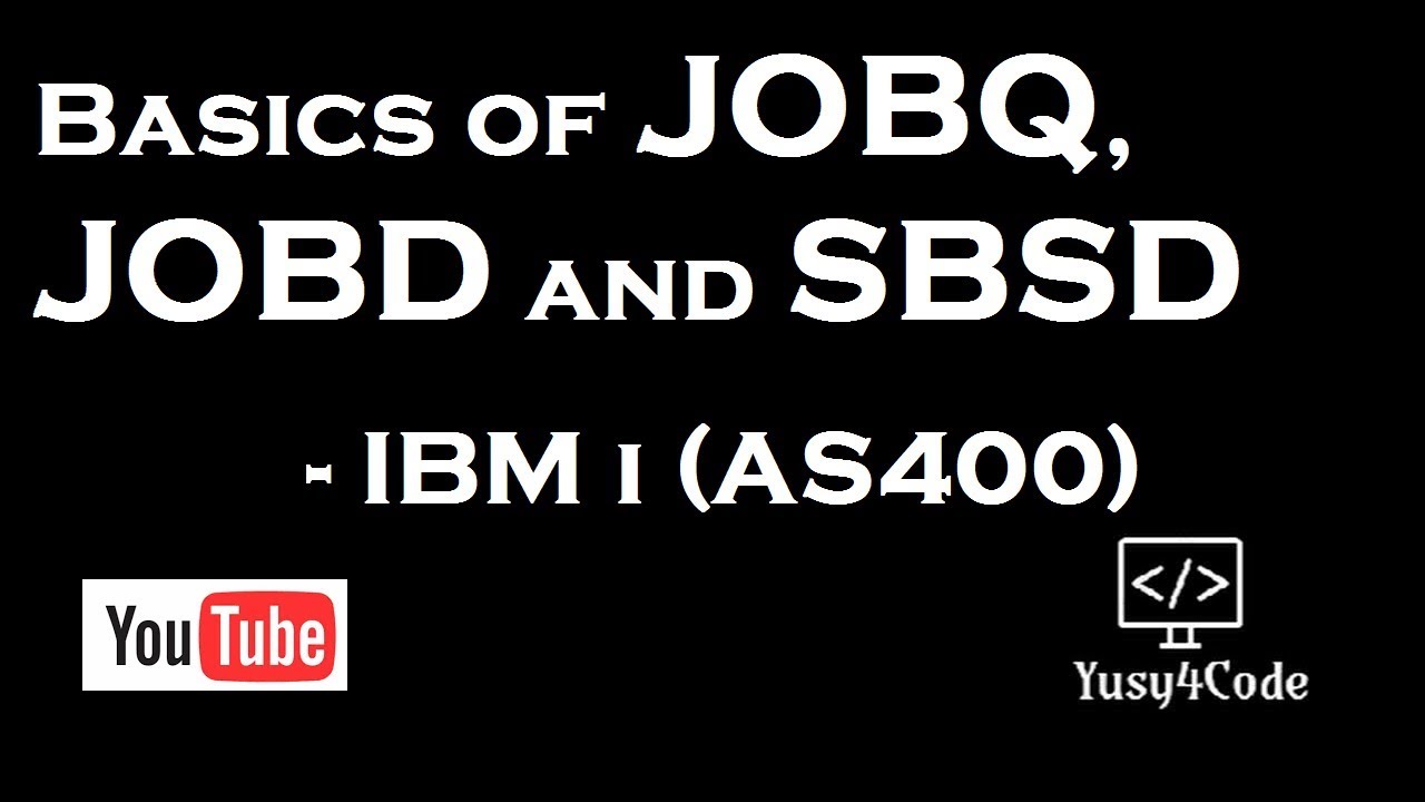 Basics of JOBQ, JOBD, Subsystem in IBM i  - for Beginners