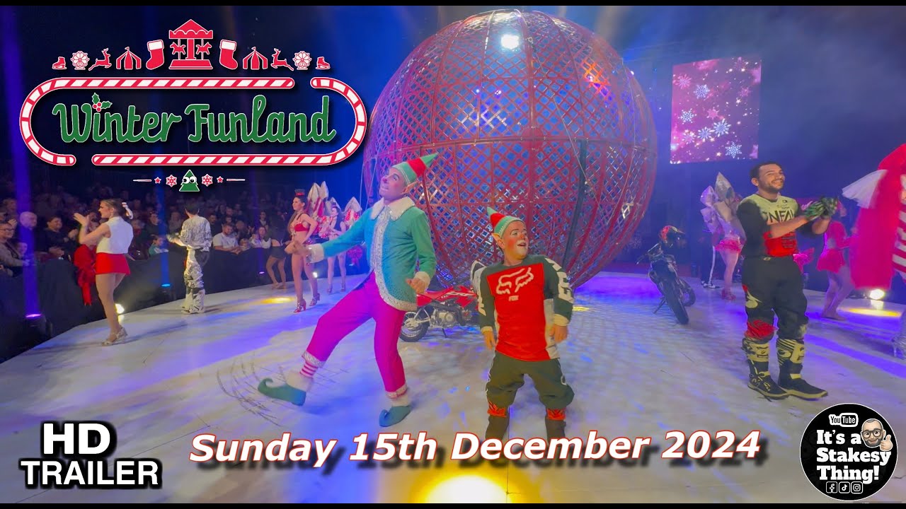 Winter Funland at Birmingham NEC Sunday 15th December 2024 Circus Trailer Style Video