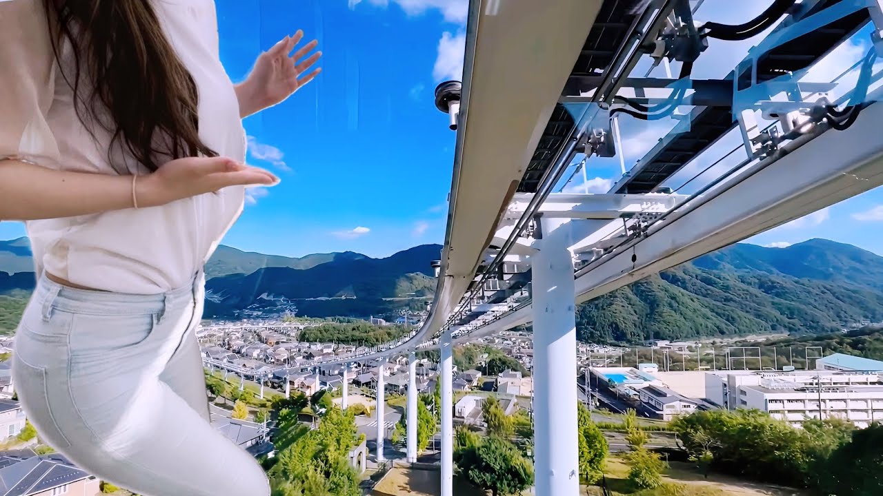【団地コースター】空飛ぶ”謎の鉄道”🚟年間で1億円近い赤字を出すスカイレールにお別れしてきた👋😌