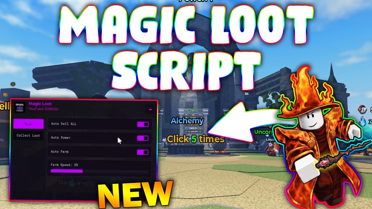 *NEW* Magic Loot Script (PASTEBIN 2026) ( AUTO FARM , AUTO COLLECT , AUTO SELL )