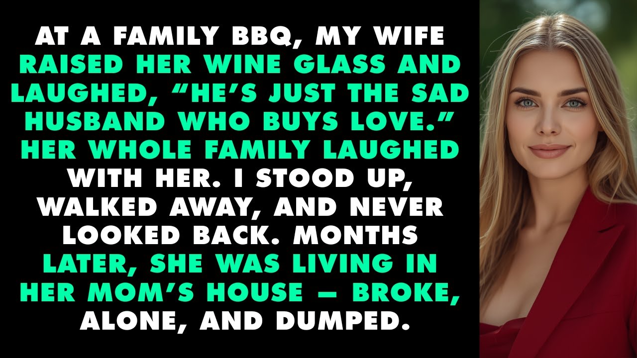 My Wife Mocked Me At A Family BBQ — Months Later She Had Nothing
