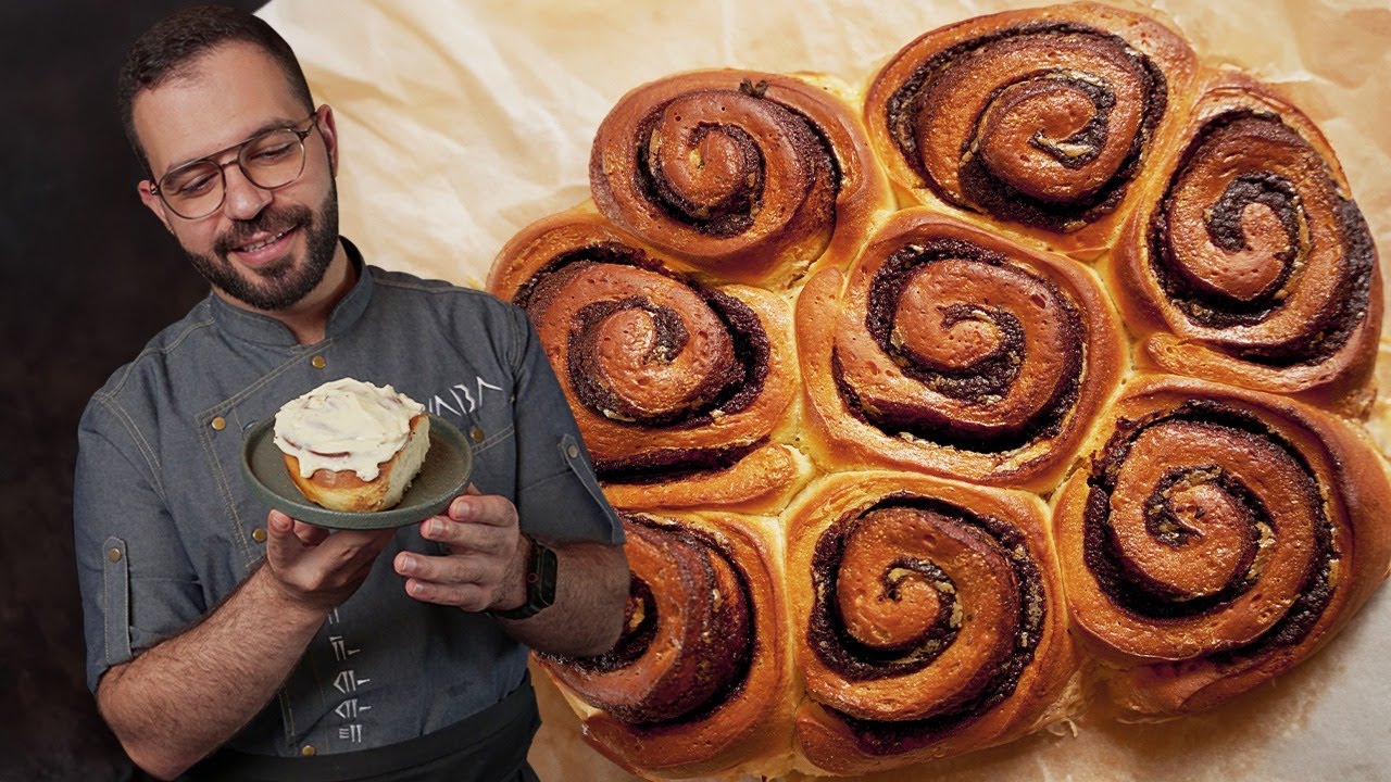 Cinnamon Roll | اسهل طريقة لعمل سينامون رول هشة و قطنية