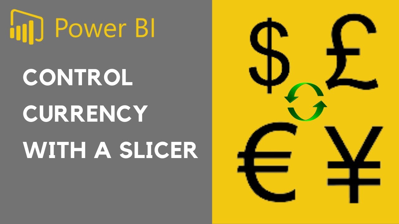 How to make currency conversions with slicer and SWITCH function | Power BI | DAX