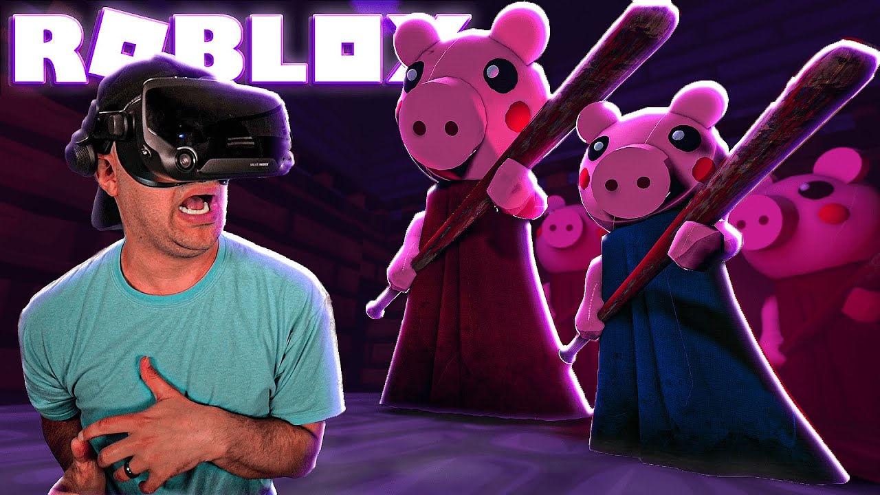 Я играл в ROBLOX PIGGY в VR...