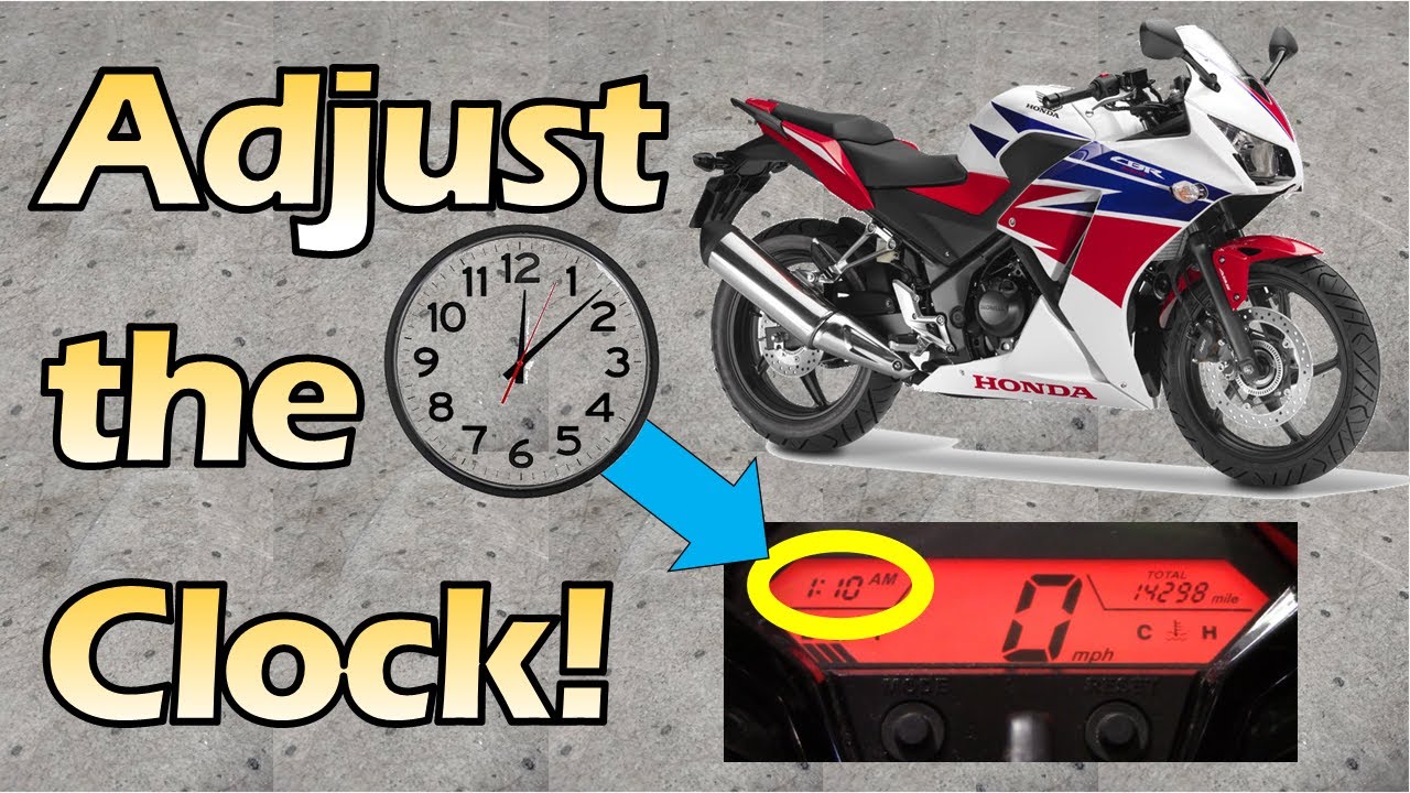 CBR300 - How to adjust the clock