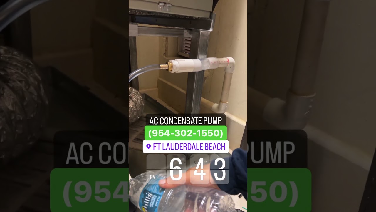 AC Condensate Pump Install Miami