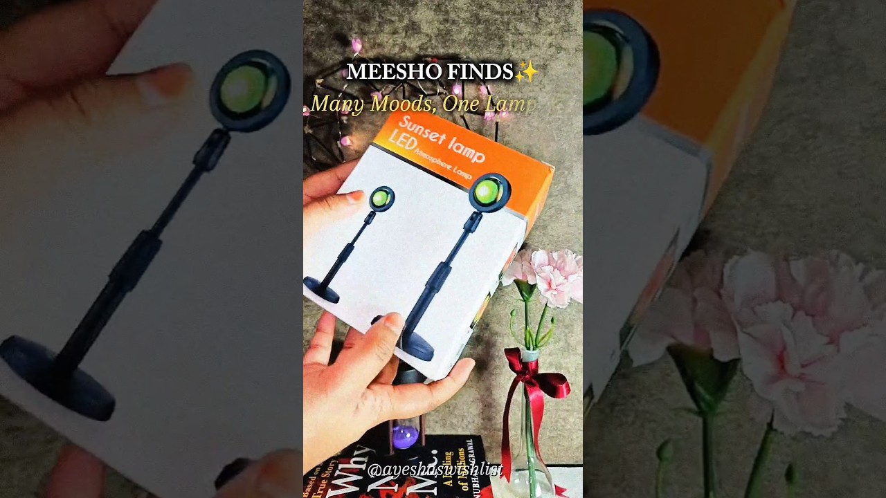 Aesthetic Sunset Lamp Under 300/-✨💗🧸