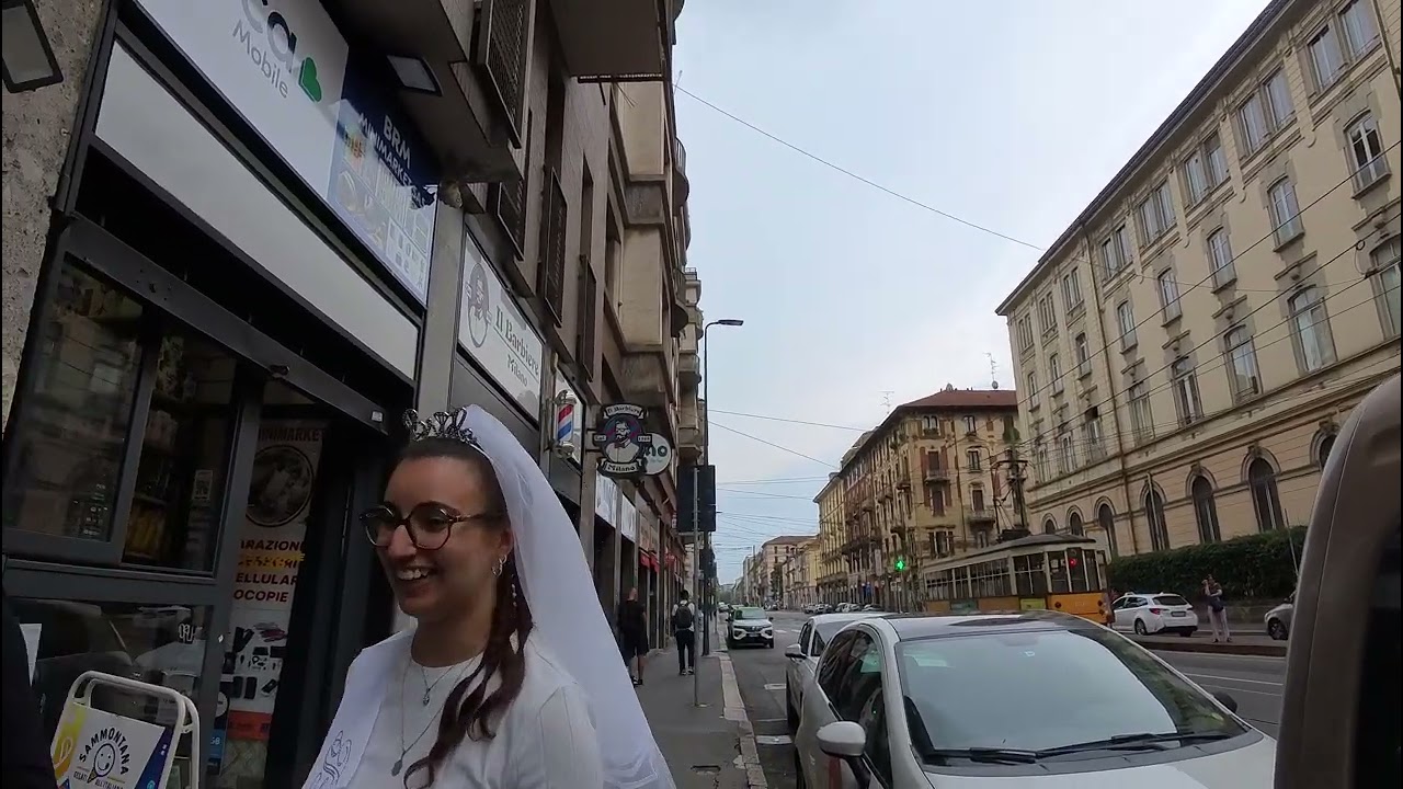 Walking around Milan and checking into a best western hotel