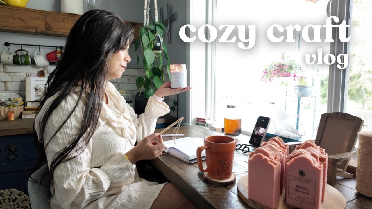 4 cozy cottage crafts in 15 minutes🕯️ productive vlog