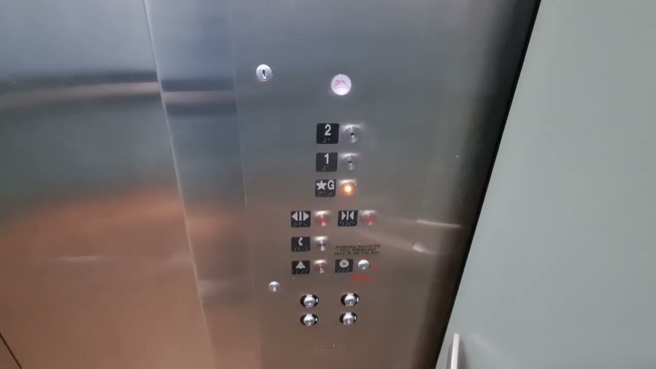 NO LONGER SCENIC Modded National hydraulic elevator at Two Sears Drive, Paramus, NJ