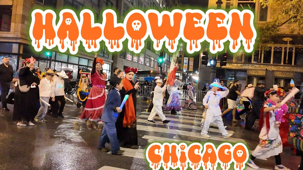 4K-HDR Halloween Arts in the Dark Parade, Chicago