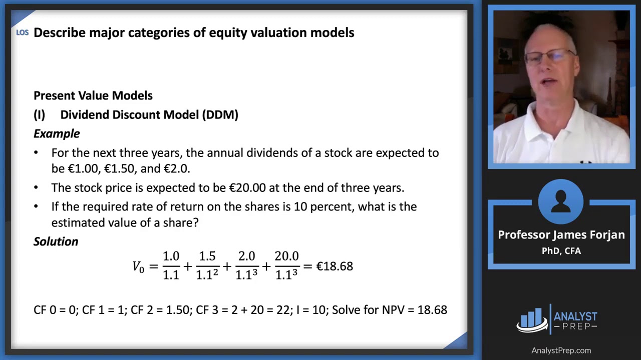 Equity Valuation  Concepts and Basic Tools 2020 Level I CFA&reg; Exam &ndash; Reading 41