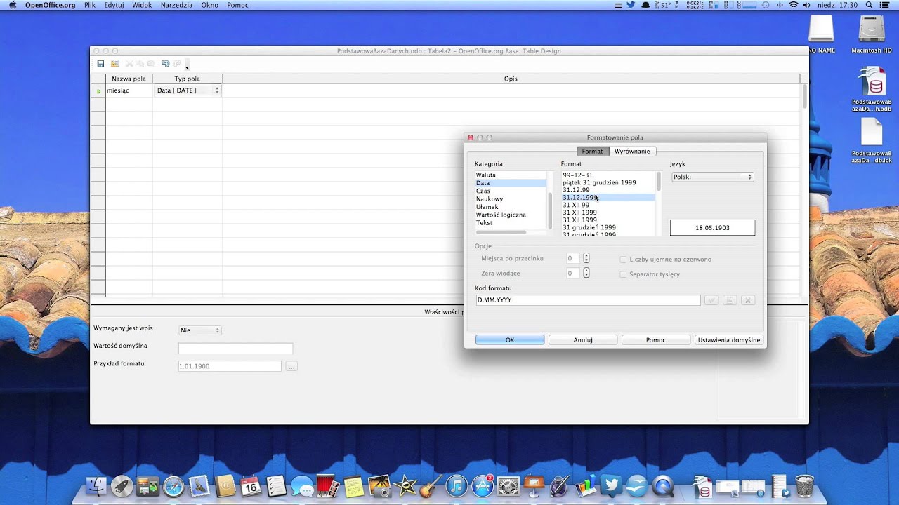 Tworzenie bazy danych od podstaw (tabele i relacje) w OpenOffice Base