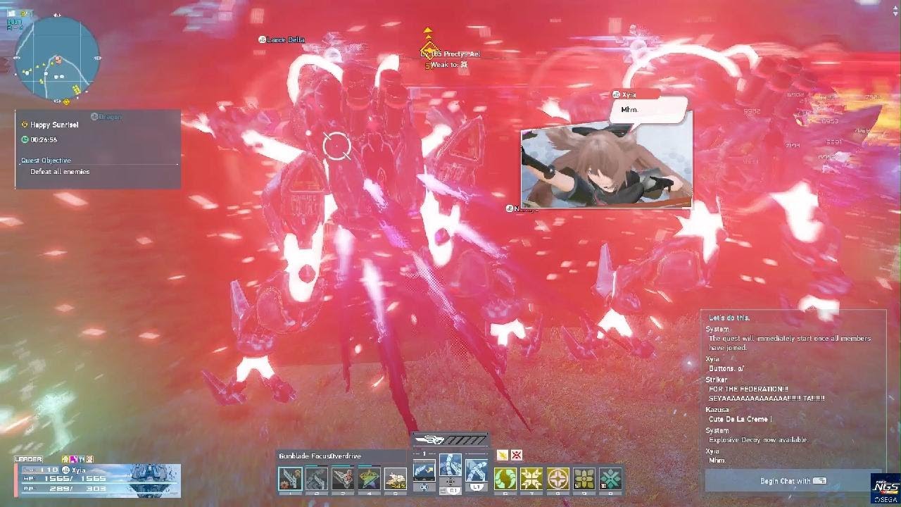 Phantasy Star Online 2 New Genesis (Tunnel Vision Is A Funny Debuff)