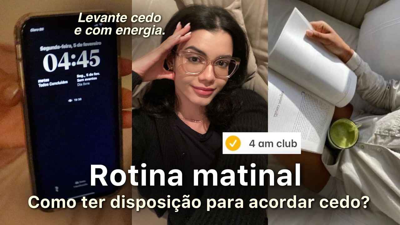 ROTINA DA MANHÃ 4AM | como vencer o despertador + dicas para acordar cedo 🤎