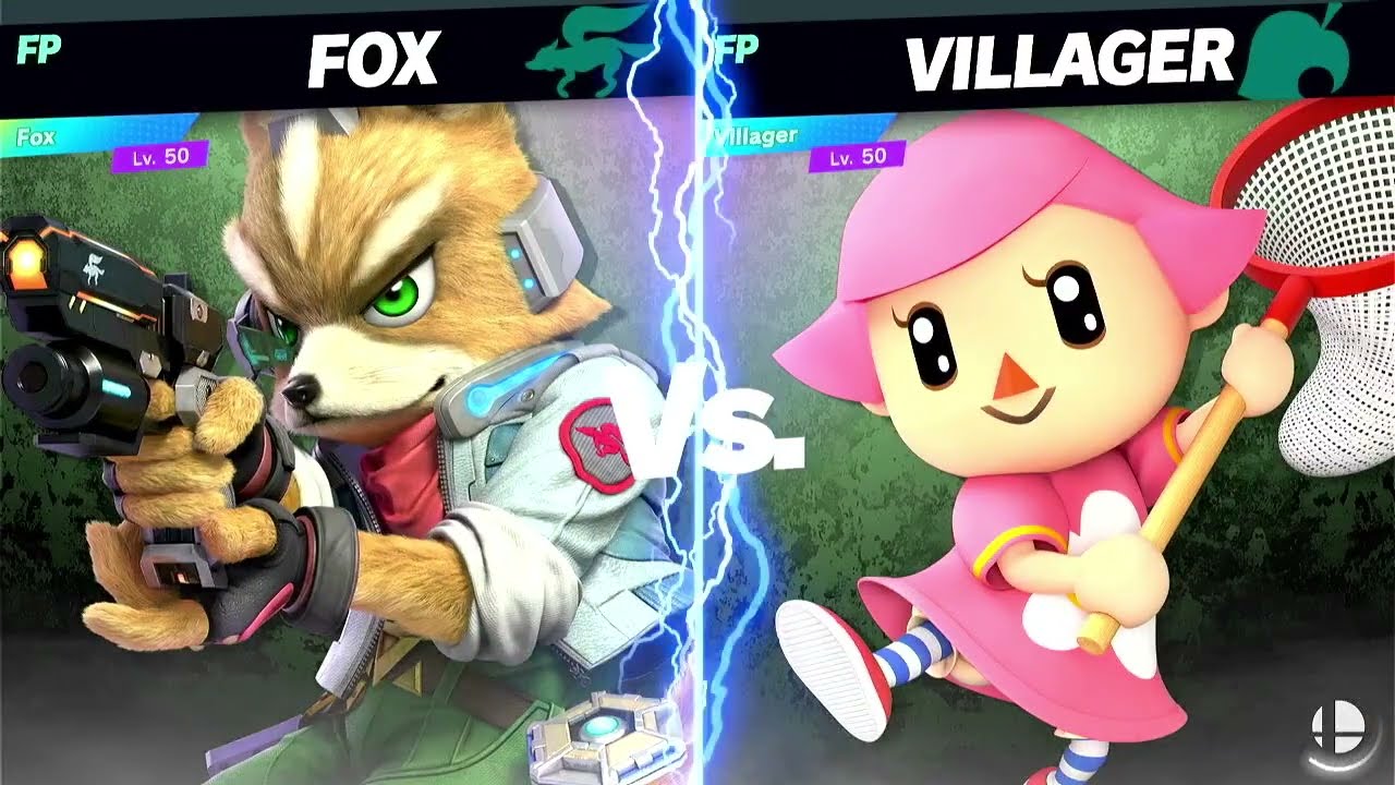 Super Smash Bros Ultimate Amiibo Fights Fox vs the World EX vs Villager
