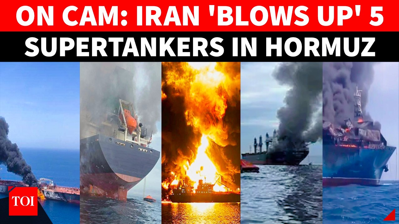 HORMUZ 'DEATH TRAP': Iran 'BLOWS UP' 5 'U.S.-Linked' Ships In Gulf Waterway Amid New Escalation
