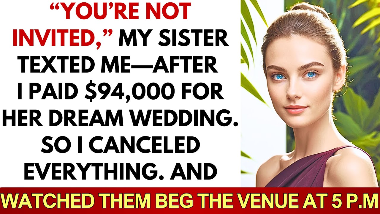 I Paid For My Sister’s $94K Wedding—Then Got Erased From The Guest List At The Last Minute